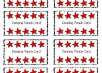 Editable Free Printable Punch Card Template
