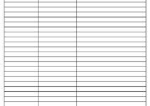 Sign In Sheet Template Free Printable
