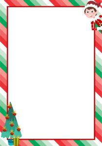 Elf On The Shelf Christmas Paper Borders 15 Free PDF Printables