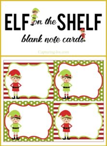 Elf On The Shelf Printable Notes Free Dev onallcylinders