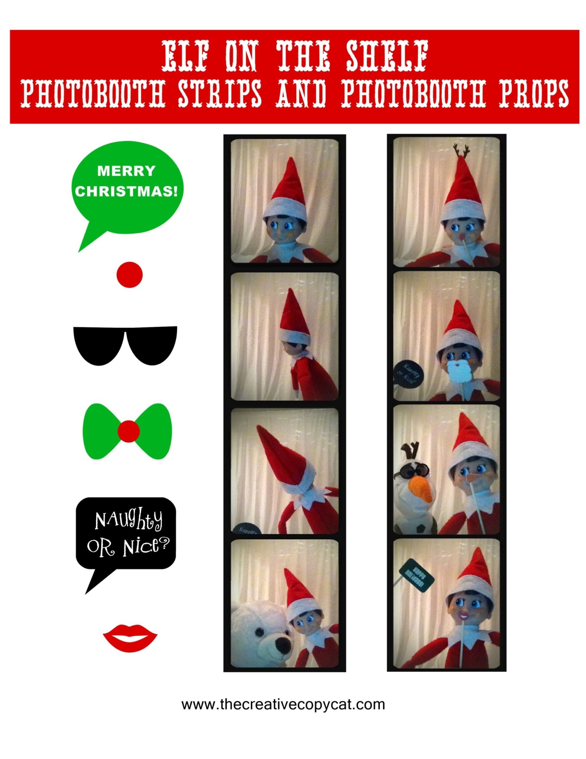 Elf On The Shelf Printable Props