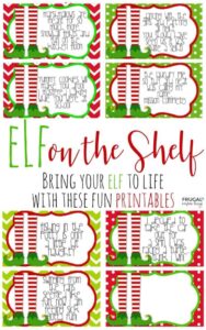Elf On The Shelf Printables Free