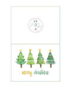 Fabulous Free Printable Christmas Holiday Cards The Cottage Market