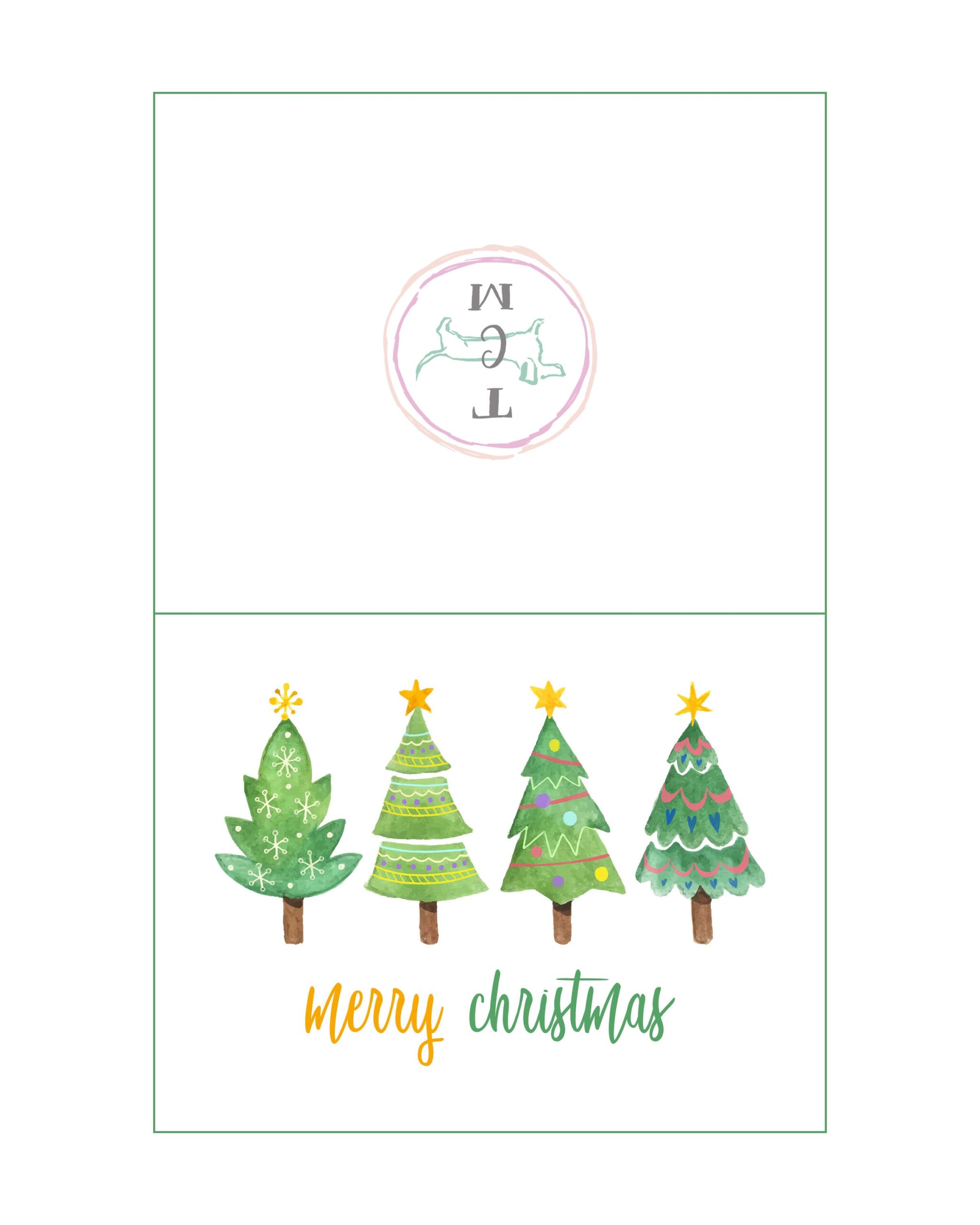Fabulous Free Printable Christmas Holiday Cards The Cottage Market