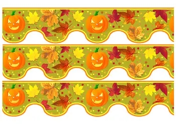Fall Bulletin Board Border Printables