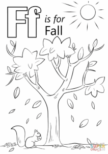 Fall Coloring Sheets For Kindergarten
