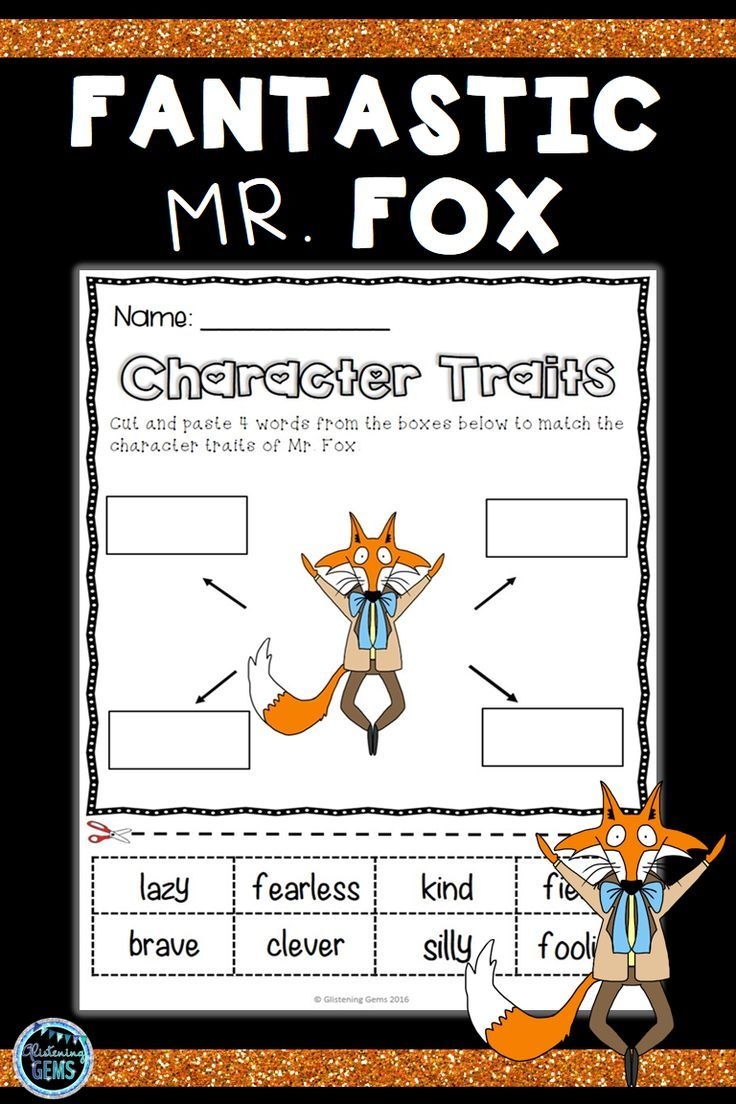 Free Printable Worksheets Fantastic Mr Fox