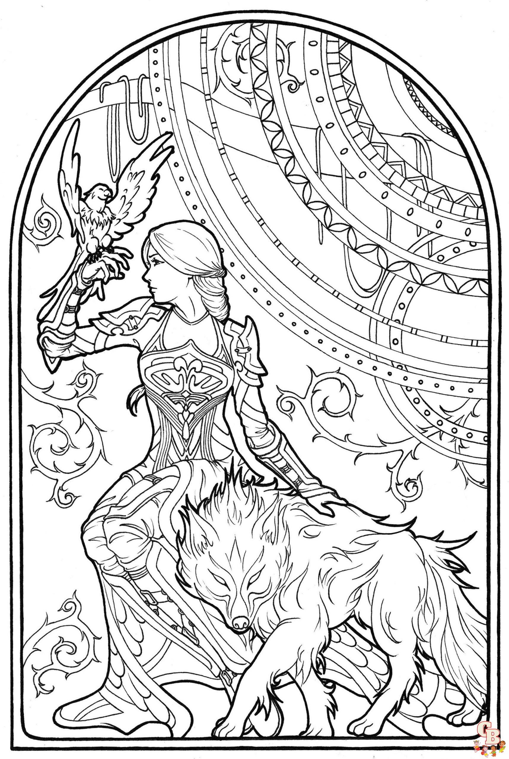 Fantasy Coloring Pages Free Printables