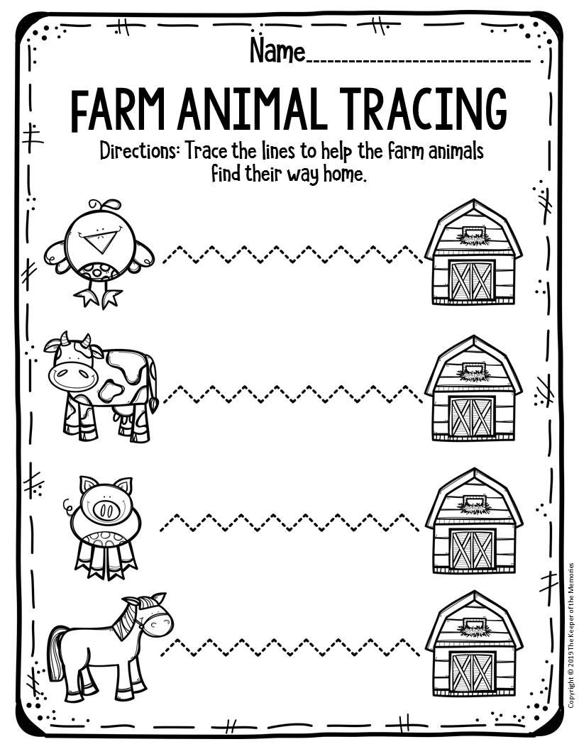 Farm Activities For Preschool Printables