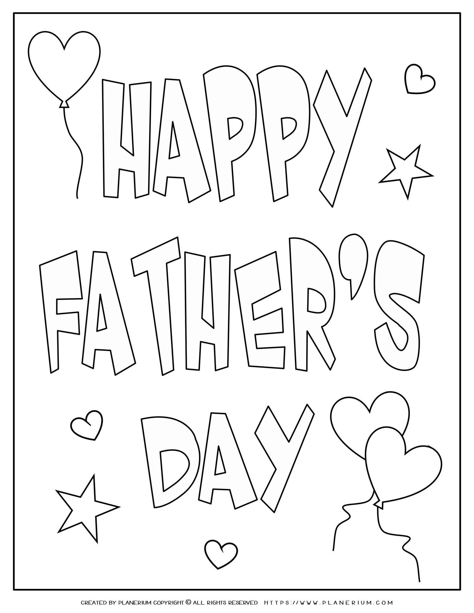 Happy Fathers Day Coloring Pages Printable Free
