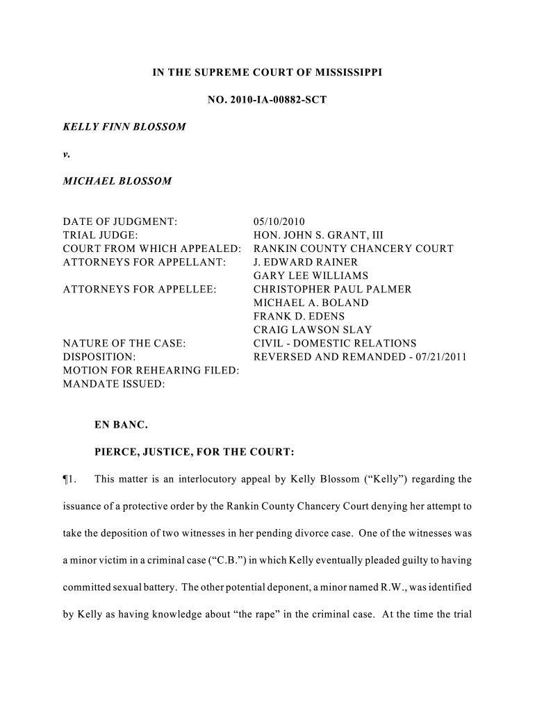 Fillable Online Printable No Fault Divorce Forms Mississippi Fax Email 
