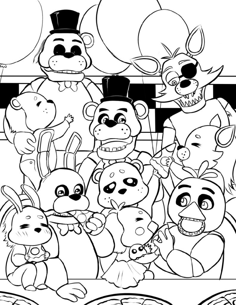 Five Nights At Freddy 39 s Coloring Pages Five Nights At 52 OFF