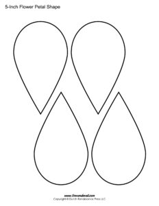 Flower Petal Template Free Printable Printable Templates Free