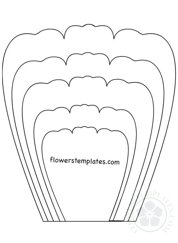 Flower Petals Templates To Cut Out