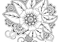 Free Printable Flower Mandala Coloring Pages