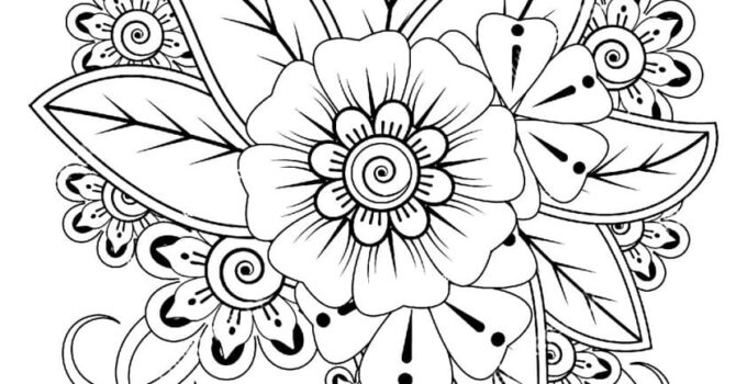 Free Printable Flower Mandala Coloring Pages