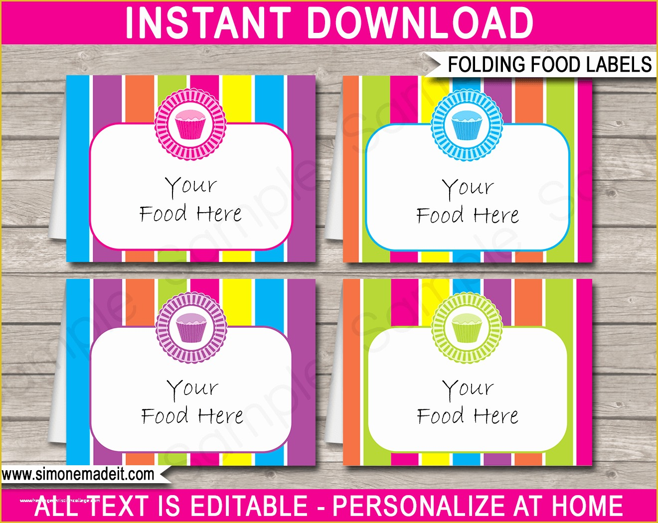 Food Label Template