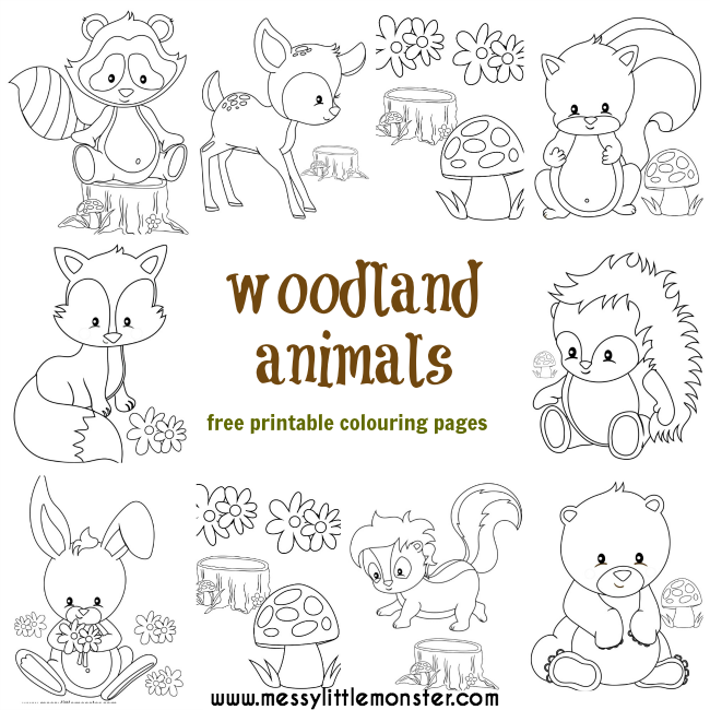 Forest Animals Coloring Pages