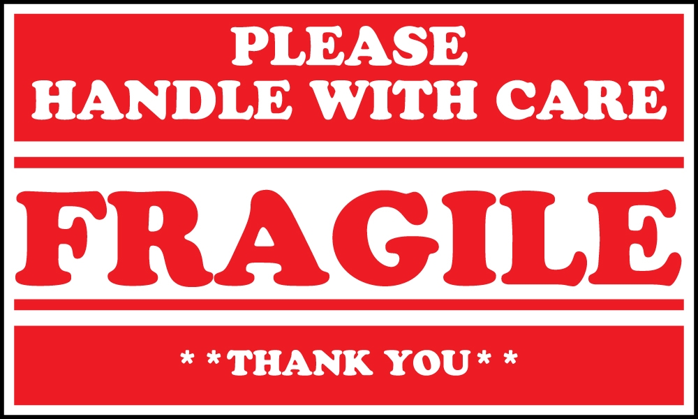 Fragile Please Handle With Care 5 quot X 3 quot Shipping Labels SCL536