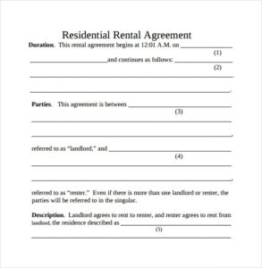 FREE 9 Simple Rental Agreement Templates In PDF MS Word