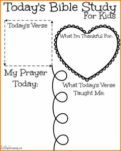 Free Bible Study Lessons Printable