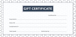 Free Blank Gift Certificate Template In Adobe Illustrator Microsoft