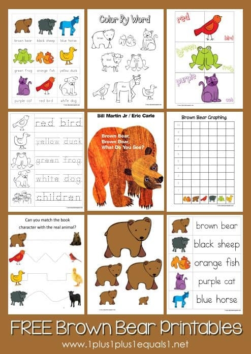 FREE Brown Bear Brown Bear Educational Pack