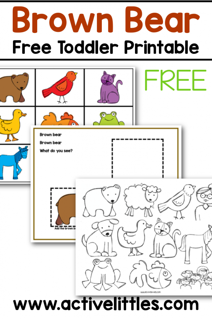 Free Brown Bear Color Matching Printable For Toddlers Active Littles
