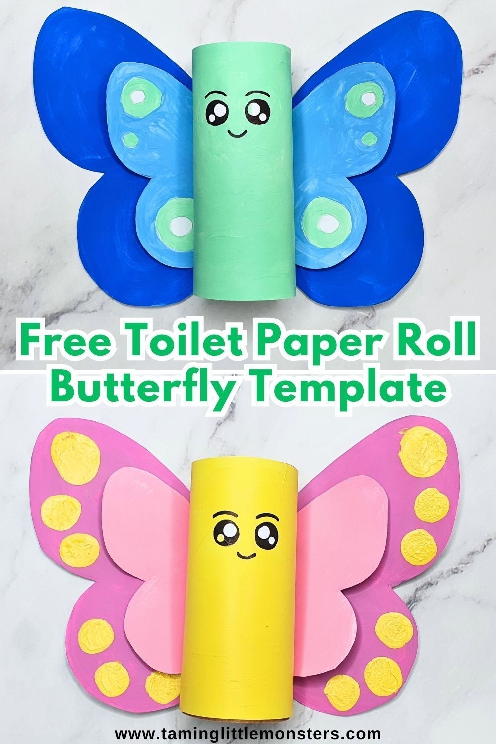 Free Butterfly Toilet Paper Roll Craft Template For Kids Toilet Paper 