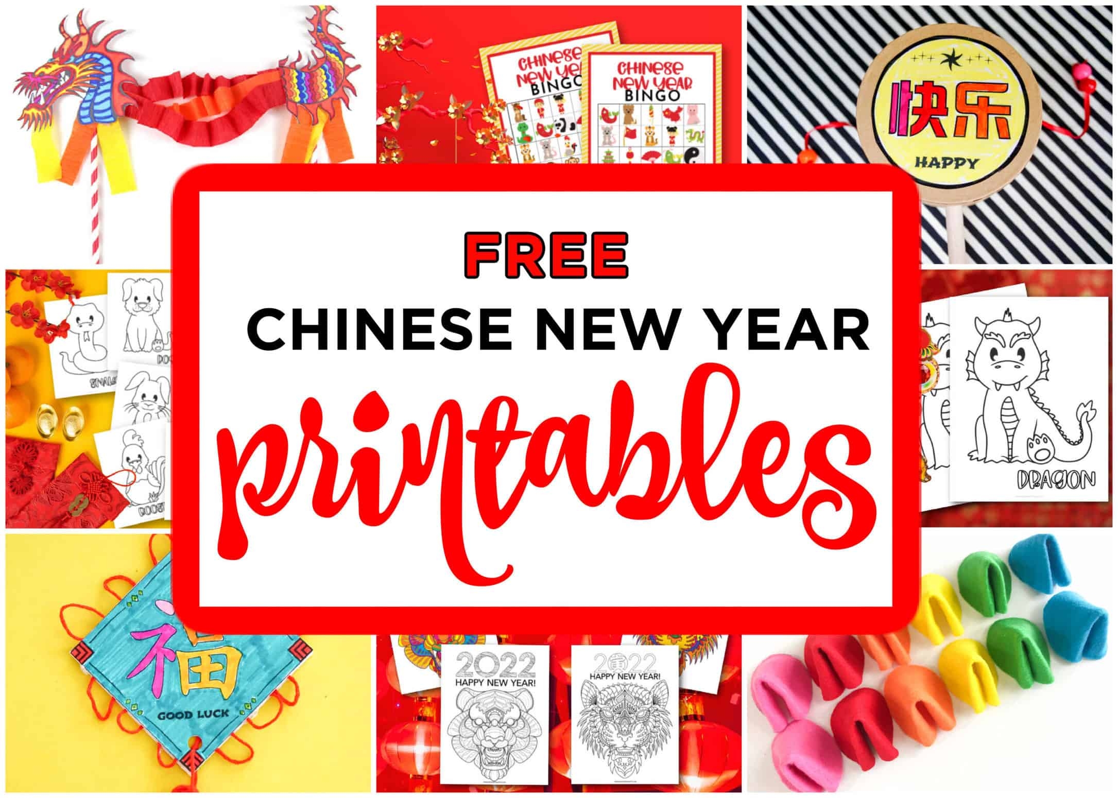 Free Chinese New Year Printables Made With HAPPY