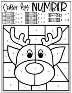 Free Christmas Color By Number Printables Leap Of Faith Crafting