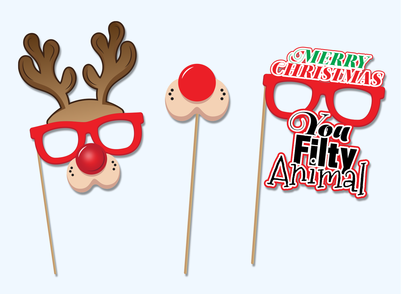 Free Christmas Photo Booth Props Printable Printable Templates By Nora
