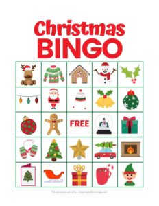 Free Christmas Printable Bingo Cards Free Printable Templates