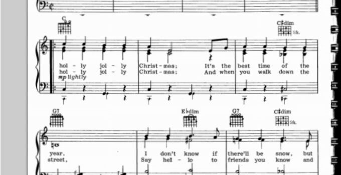 Free Printable Sheet Music Christmas Songs