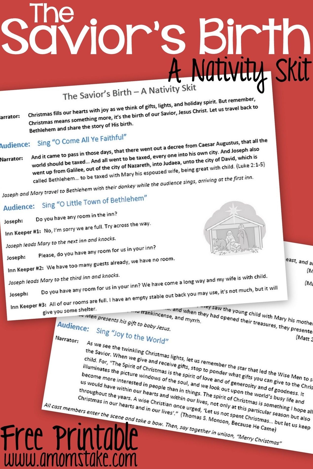 Free Christmas Skits For Children And Teens Free Printable Christmas 