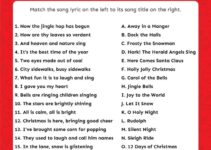 Christmas Song Picture Games Printable Free
