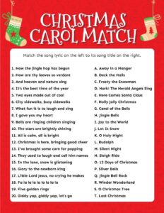 Free Christmas Song Games