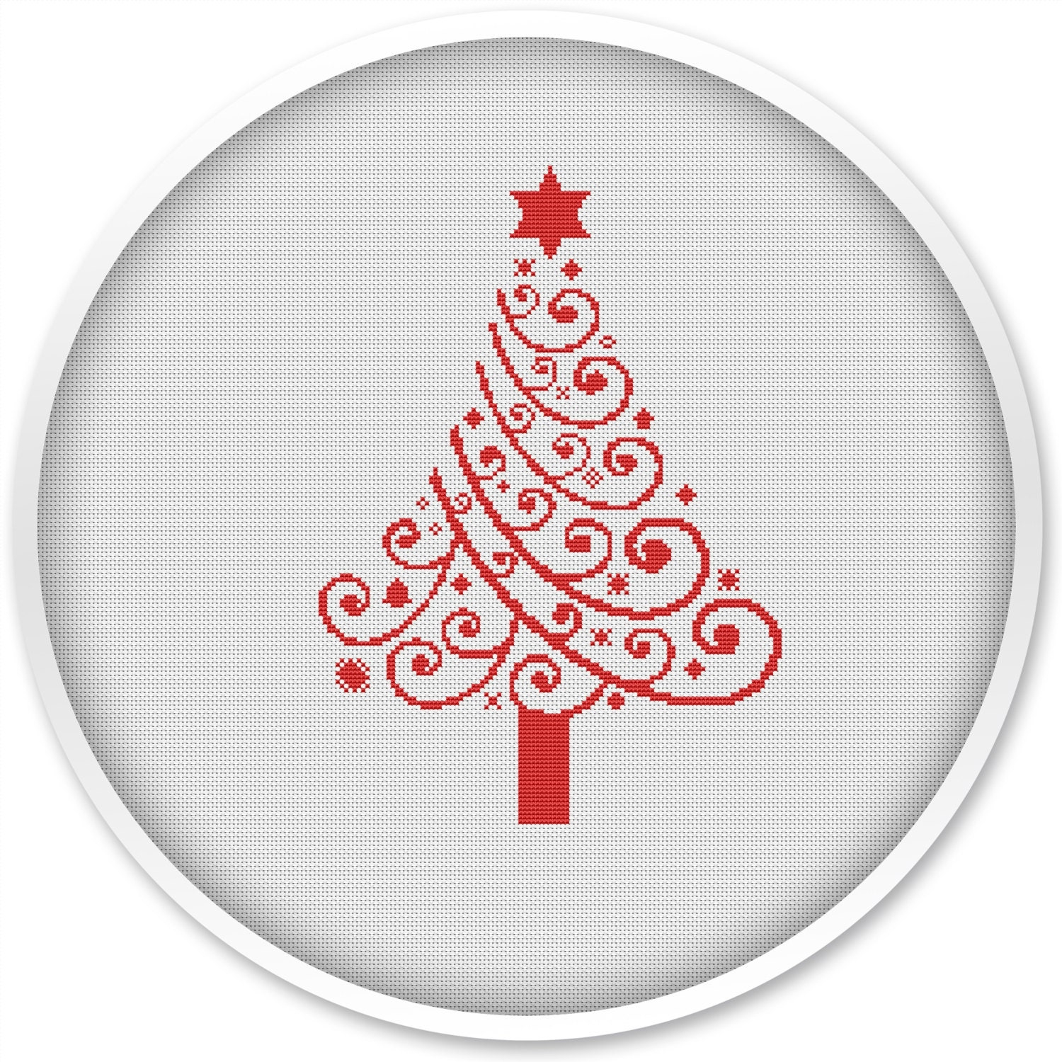 Printable Free Christmas Tree Cross Stitch Patterns