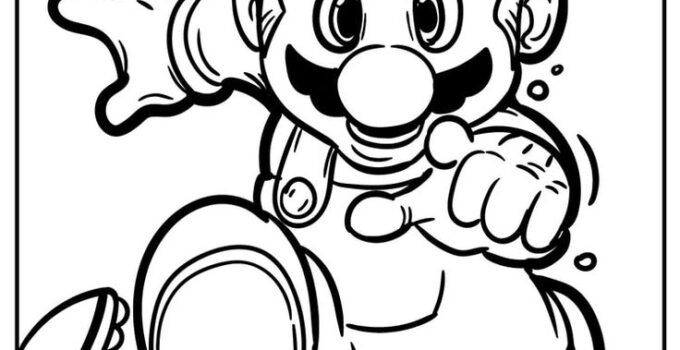 Free Printable Mario Brothers Coloring Pages