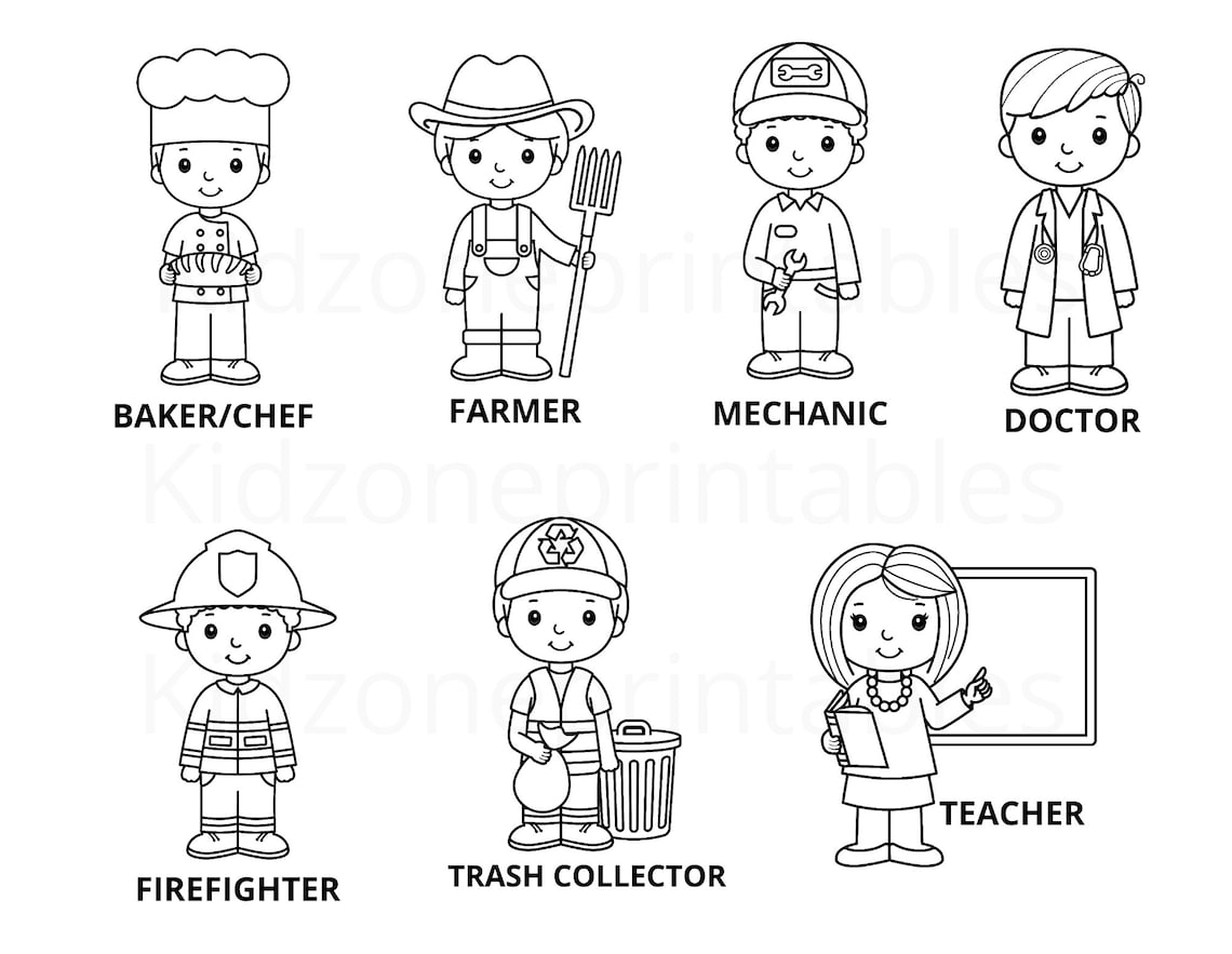 Free Community Helpers Printables