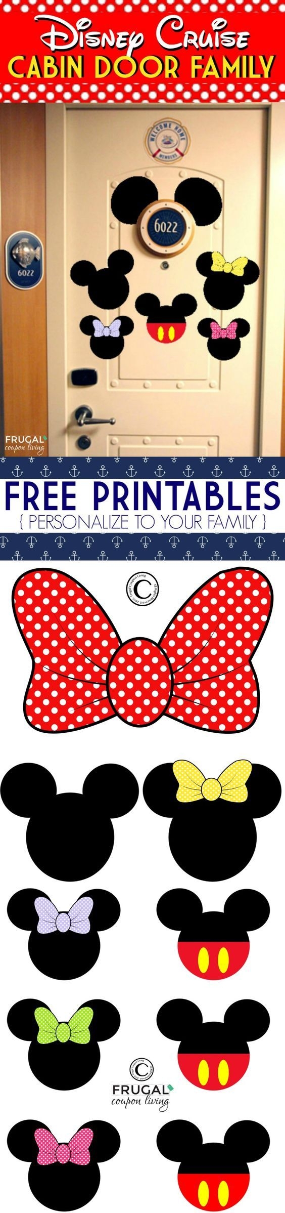 FREE Disney Cruise Door Printables Disney Cruise Door Decorations 