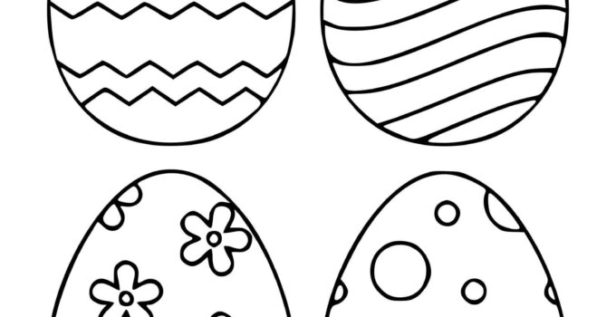 Free Easter Egg Printable Coloring Pages