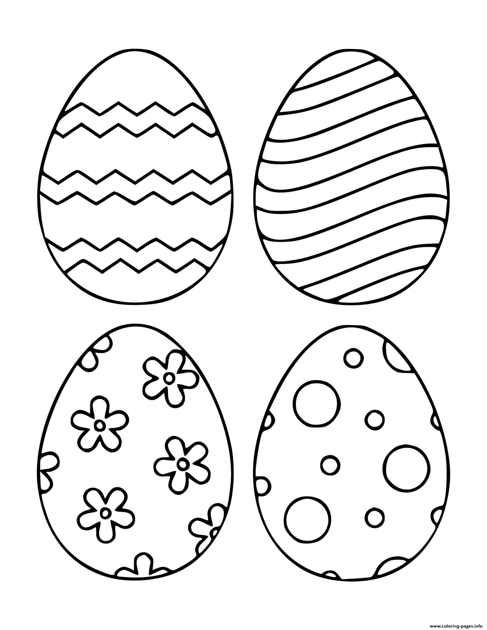 Free Easter Egg Printable Coloring Pages