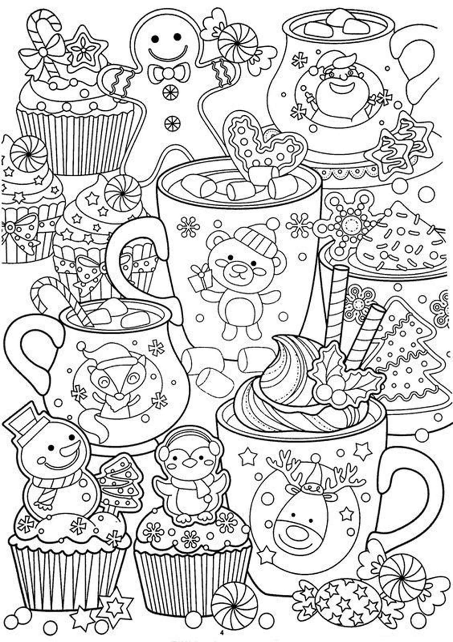 Free Easy To Print Adult Christmas Coloring Pages Tulamama