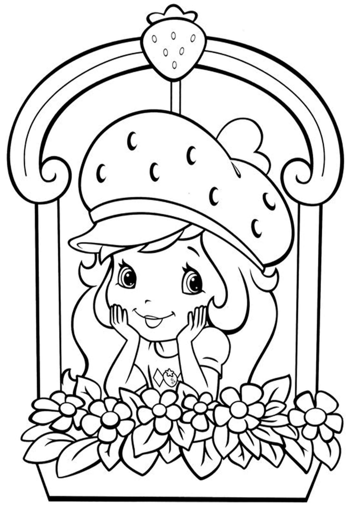 Free Easy To Print Strawberry Shortcake Coloring Pages Tulamama
