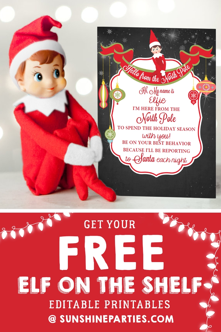 Free Elf On The Shelf Printable