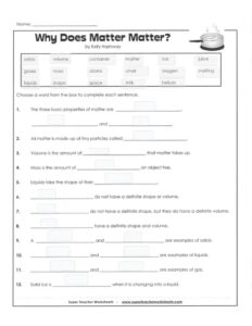 Free Fifth Grade Science Worksheet Free Printables Download Free Fifth