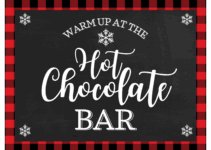 Hot Chocolate Bar Sign Printable Free