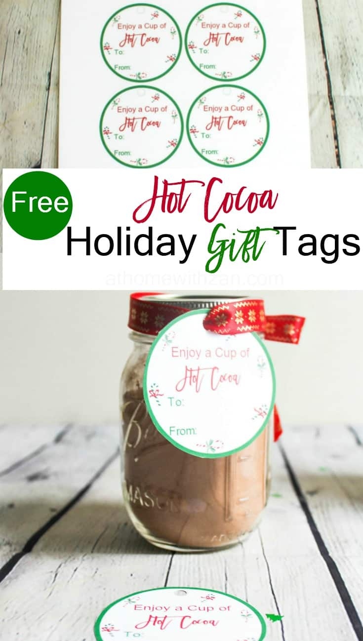 Free Hot Cocoa Gift Tags At Home With Zan