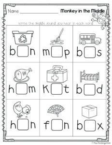 Free Kindergarten Phonics Worksheets